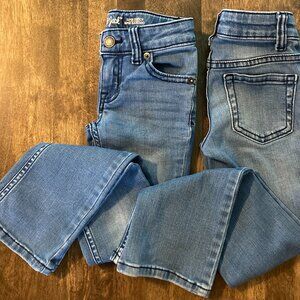 Cat & Jack Lot of 2 Girls Jeans Size 5 Slim Boot-Cut/Super Stretch EUC!